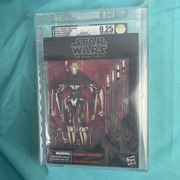 🔥 Star Wars Black Series 6" General Grievous AFA 9.25 U Uncirculated RARE 2019 - Picture 2 of 6